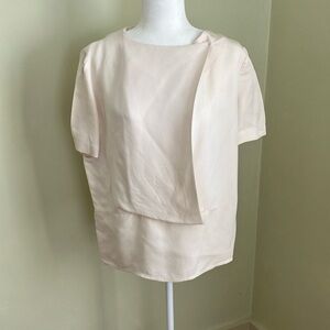 Cacharel Cream Draped Blouse
